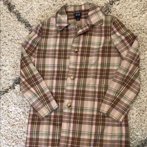 Plaid Rain Jacket, size small, Gap brand